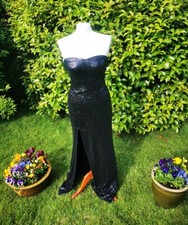 long black evening dress size 8