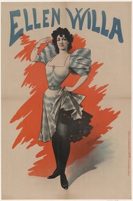  Ellen Willa Vintage Art Poster - 24x36  Retro Decoration - Premium Matte
