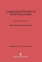 Longitudinal Studies Of Child Personality Alan A. Stone