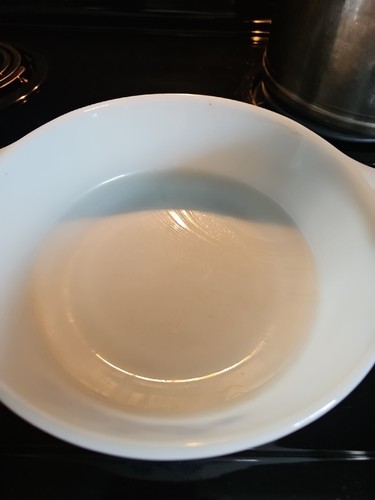 Vintage Anchor Hocking 2 Quart Casserole Dish Blue Flower Design. - Picture 6 of 6