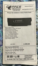 RADIO MOBILE RANGER RCI 2950DX6 10 METRI MANUALE RAME ELETTRONICA SPEDIZIONE RAPIDA