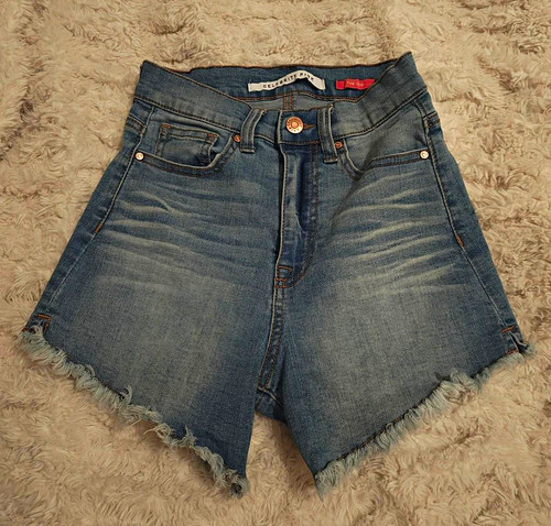 Celebrity Pink The CB Blue Denim Cut Off Shorts High Rise 0/24 Waist 24"