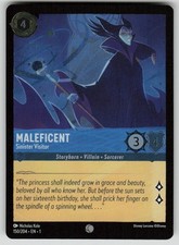 Maleficent - Sinister Visitor Cold Foil Common The First Chapter 150 Lorcana NM