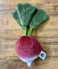 Jellycat Vivacious Vegetable Radish Plush 8” Retired Great Condition Veggie Red