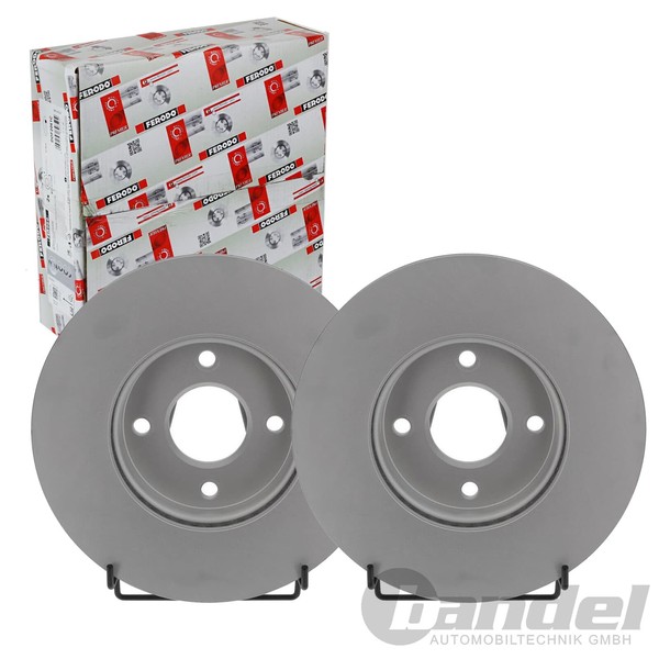 2X Ferodo 278Mm Bremsscheiben BelÜFtet Vorne Passend FüR Ford Fiesta | DDF2548C-image