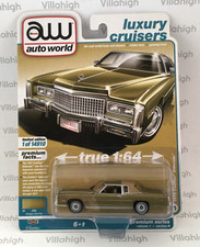 Auto World 1975 CADILLAC ELDORADO Gold Diecast 1/64 R1 Version A Luxury Cruisers