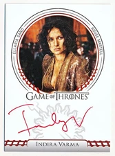Game of Thrones Legends of the Realm Indira Varma Sigil Autograph Auto SP #NNO