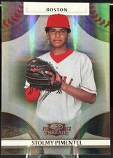Stolmy Pimentel 2008 Donruss Threads #88 - Gold Century Proof #48/50 - Boston