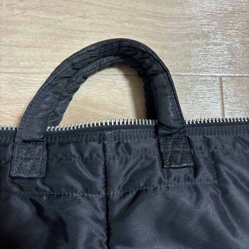Yoshida PORTER Tanker Briefcase Sage Black Short Helmet Bag Rare Japan - Picture 9 of 10