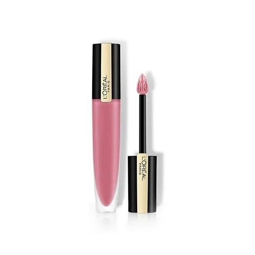 L'Oréal Paris Lipstick, Liquid Format with Matte Finish, Oil-In-Water Formula, B - Image 4 of 4