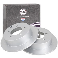 2x A.B.S. BREMSSCHEIBEN 262mm HINTEN passend für MITSUBISHI LANCER