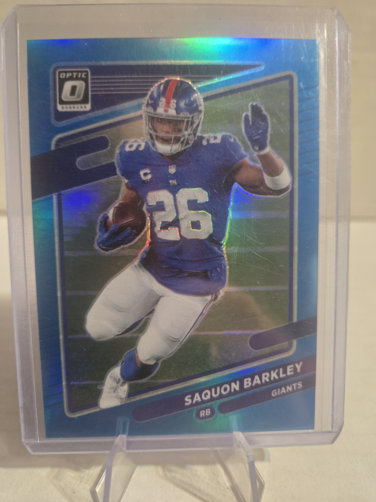 2024 Panini Donruss Optic Saquon Barkley #159 Aqua Prizm /299