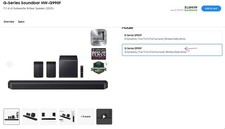 Samsung HW-Q990F Q Series Soundbar 11.1.4 Ch Subwoofer with Rear Speaker 2025 
