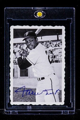 Willie Mays RARE DECKLE EDGE INSERT INVESTMENT CARD San Francisco Giants SP HOF