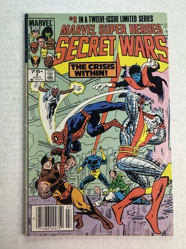 Marvel Super-Heroes Secret Wars #3 1984 Marvel Comics 1st App Of Volcana VG