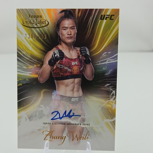 Zhang Weili #SGS-ZWE 2024 Topps Gold Label UFC Surging Signature card
