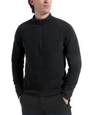Men's Lightweight Polartec Micro Fleece Jacket 1/4 Zip Pullover Casual Warm C...