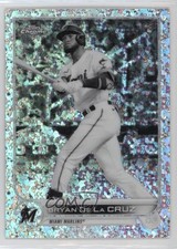 2022 Topps Chrome Black & White Mini-Diamond Refractor Bryan De La Cruz #216 7jo