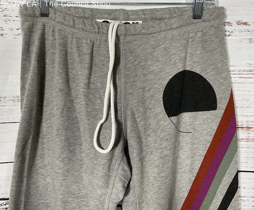 Free City Symphonic Women's Gray Abstract Print Sweatpants Size L - Picture 2 of 8