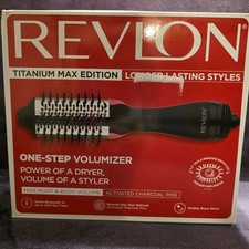 Secador de pelo/cepillo y voulmizador Revlon Titanium Max One Step nuevo en caja