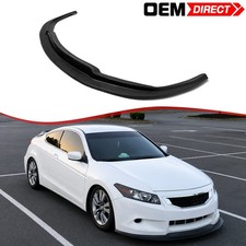 Fits 08-10 Honda Accord Coupe Mda Style Front Bumper Lip Spoiler Pu Unpainted Fits 08-10 Honda Accord Coupe Mda Style Front Bumper Lip Spoiler Pu Unpainted