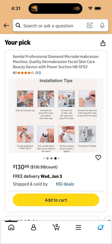 Kendal Professional Diamond Microdermabrasion Machine w/Digital Display HB-SFD02