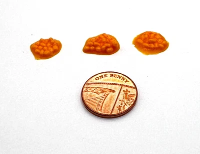 DINKY DELIGHTS Puppenhaus Miniatur - 3 gebackene Bohnen Portionen - (DD177) - P+P kombiniert