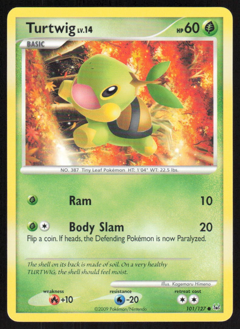 Turtwig 101/127 LP Platinum Pokemon Card