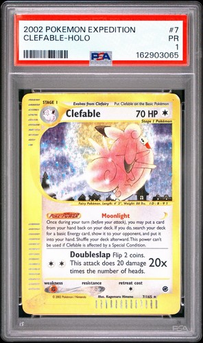 Clefable graded PSA 1 for sale on eBay