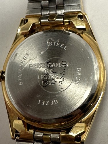 Pierre Cardin Mens Watch LPC321G New Battery 34MM 7.25" Gold Tone M24 - Picture 7 of 9