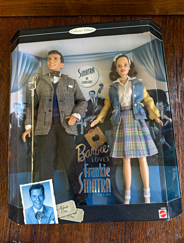 Mattel Barbie Loves Frankie Sinatra Collector Edition Duet Doll Set 1998 #22953