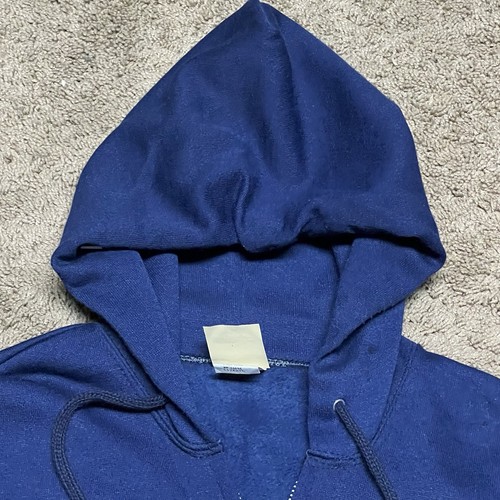 Vintage Wrangler Youth Full Zip Hoodie Size XL 18-20 USA Blue Sweatshirt NEW NWT - Picture 4 of 16