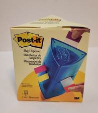 NOS 3M Post-it FLAG DISPENSER Great Organizer Holds All Sized Flags New