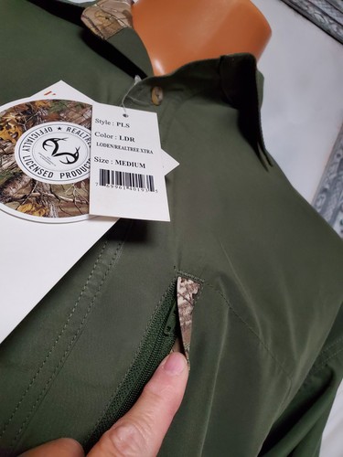 Jack Links Beef Jerky Gamehide NWT hunting Camouflage realtree field Shirt M - Picture 4 of 13
