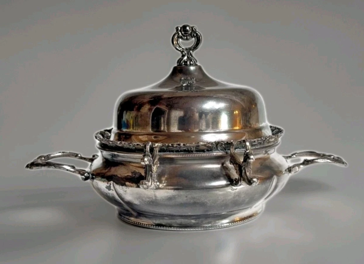 Forbes Silver Co In Antique Us Silver-Plated Butter Dishes for