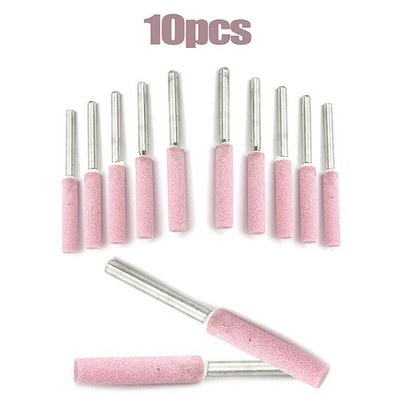 10PCS Chainsaw Sharpener Grinding Stones 3/16 4.8mm Chain Saw Sharpening Tool b