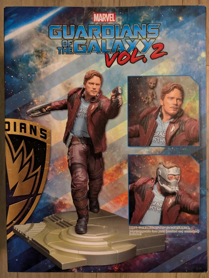 Kotobukiya Guardians Galaxy Vol. 2 Star-Lord with Groot ArtFX Statue - Used Foto 4 de 4