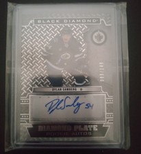 2022-23 Upper Deck Black Diamond Diamond Plate RC Autos - Dylan Samberg 99/149