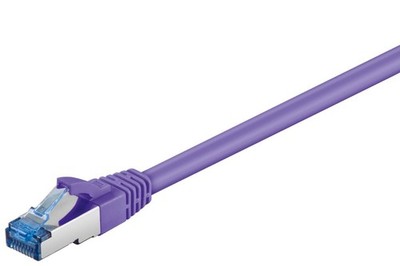 CAT 6a Netzwerkkabel, S/FTP, LS0H, violett - Länge: 1,50 m