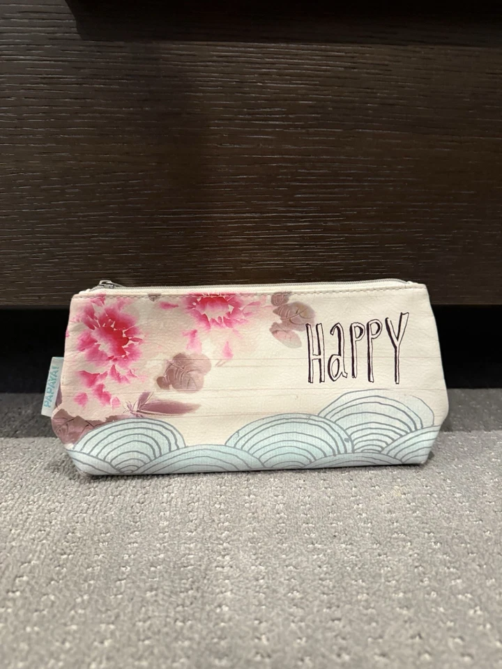 ¡Papaya! Bolsa de lona floral Happy con cremallera Foto 3 de 4