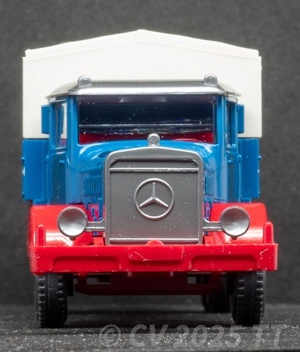 1/87 H0 WIKING Mercedes MB L 10000 Pritsche/Plane Veterama '93, ~ capriblau,1993 - Picture 10 of 18