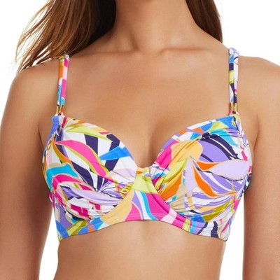 Bleu by Rod Beattie Women's Over-the-Shoulder Molded-Cup Bikini Top - 34D