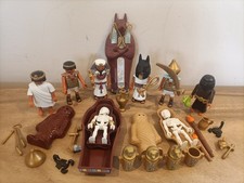PLAYMOBIL EGYPTIAN pyramid FIGURE bundle. mummy, Pharo tomb, accessories 