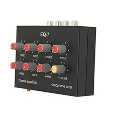 7 Band Sound Equalizer, Output Input, 12dB High Bass Adjustment, Two Channel