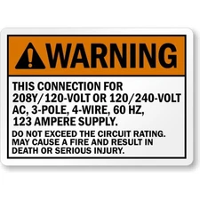 Custom Ansi Warning Aluminum Weatherproof Sign b00865