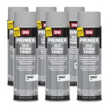 SEM 39683 Case of Self Etching Primer Gray Aerosol Spray 15.5oz (6 Cans)