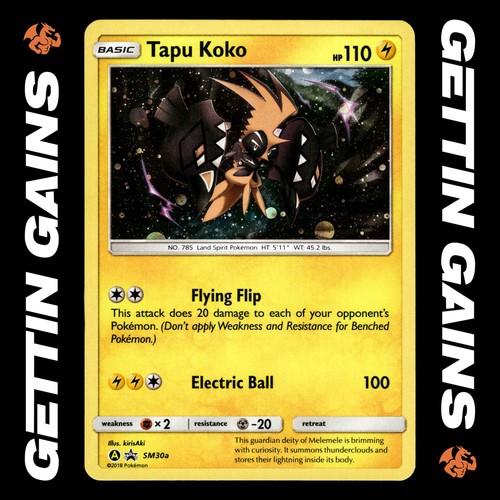 Tapu Koko - SM30a - Black Star Promo - Pokemon Card - VLP