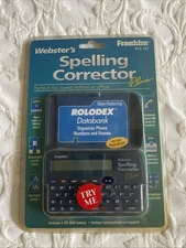 NEW Franklin NCS-101 Webster's Spelling Corrector Plus Rolodex, Puzzle Solver