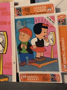 Nancy And Sluggo Hugh Original Puzzle Cover With Puzzle