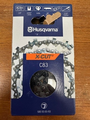 #ad Husqvarna Part # 585550093 28quot; 3 8quot; .050quot; 93DL Saw Chain Loop C83 $25.69